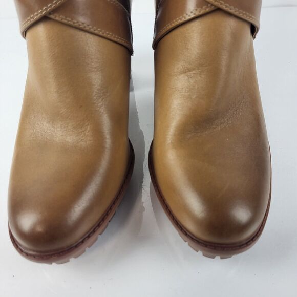 Naturalizer Lyra Boots Leather Buckle Lug Sole Heel Booties Size 10 - Picture 12 of 16